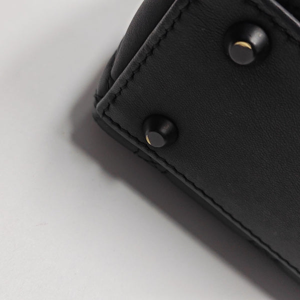 Lady Dior Mini Cannage Lambskin Black