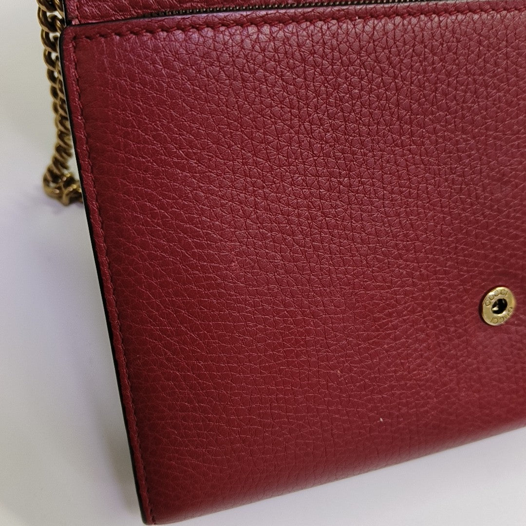 GG Marmont Mini Calfskin Red
