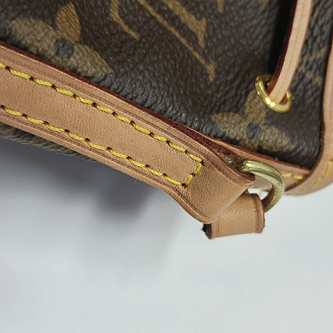 NÉONOÉ Nano Monogram Coated Canvas Brown