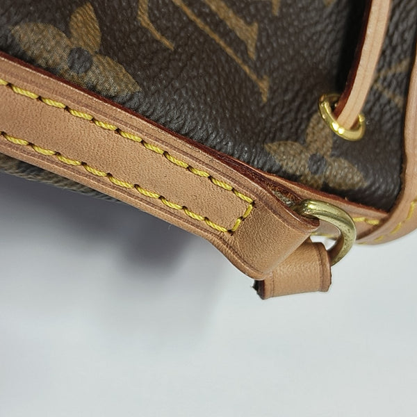 NÉONOÉ Nano Monogram Coated Canvas Brown