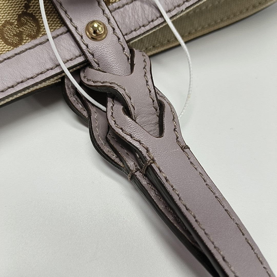 Monogram Canvas Tote Bag Beige