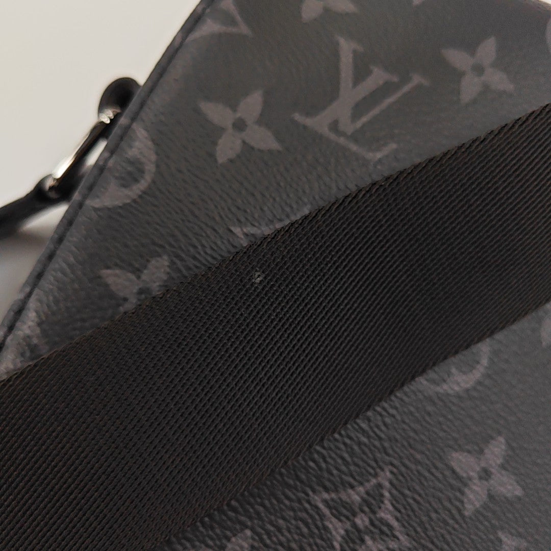 DISTRICT MM Monogram Coated Canvas Black