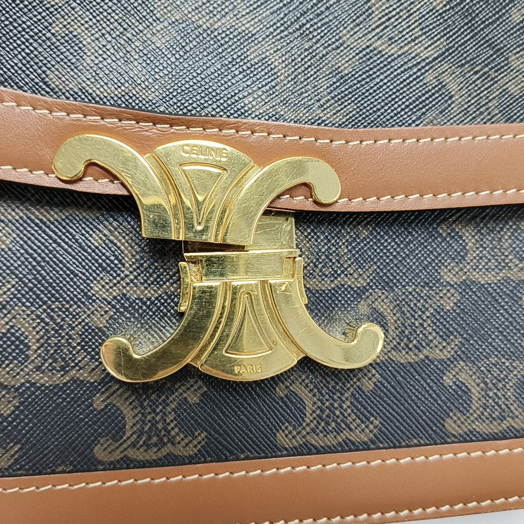 TRIOMPHE Medium Coated Canvas Brown