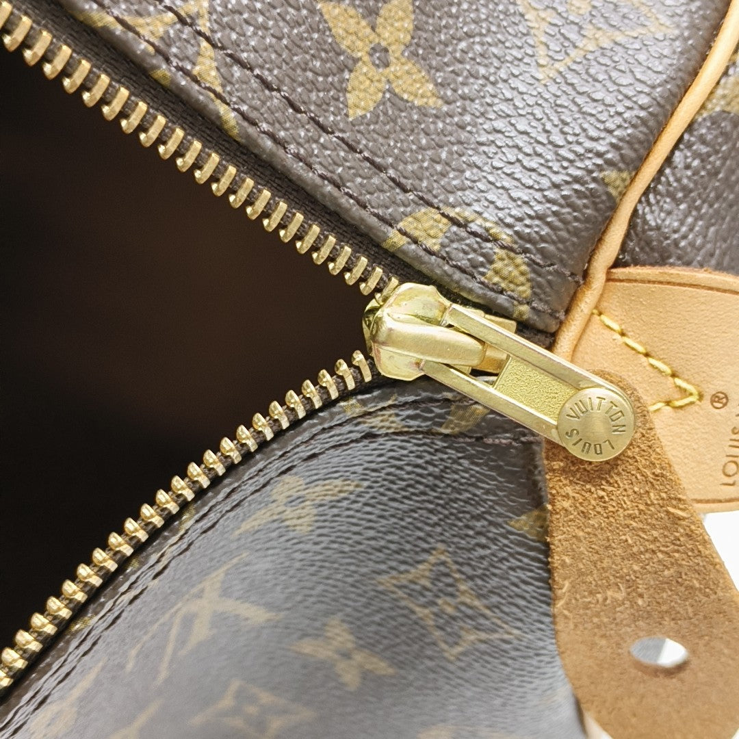 SPEEDY 35 Monogram Coated Canvas Brown