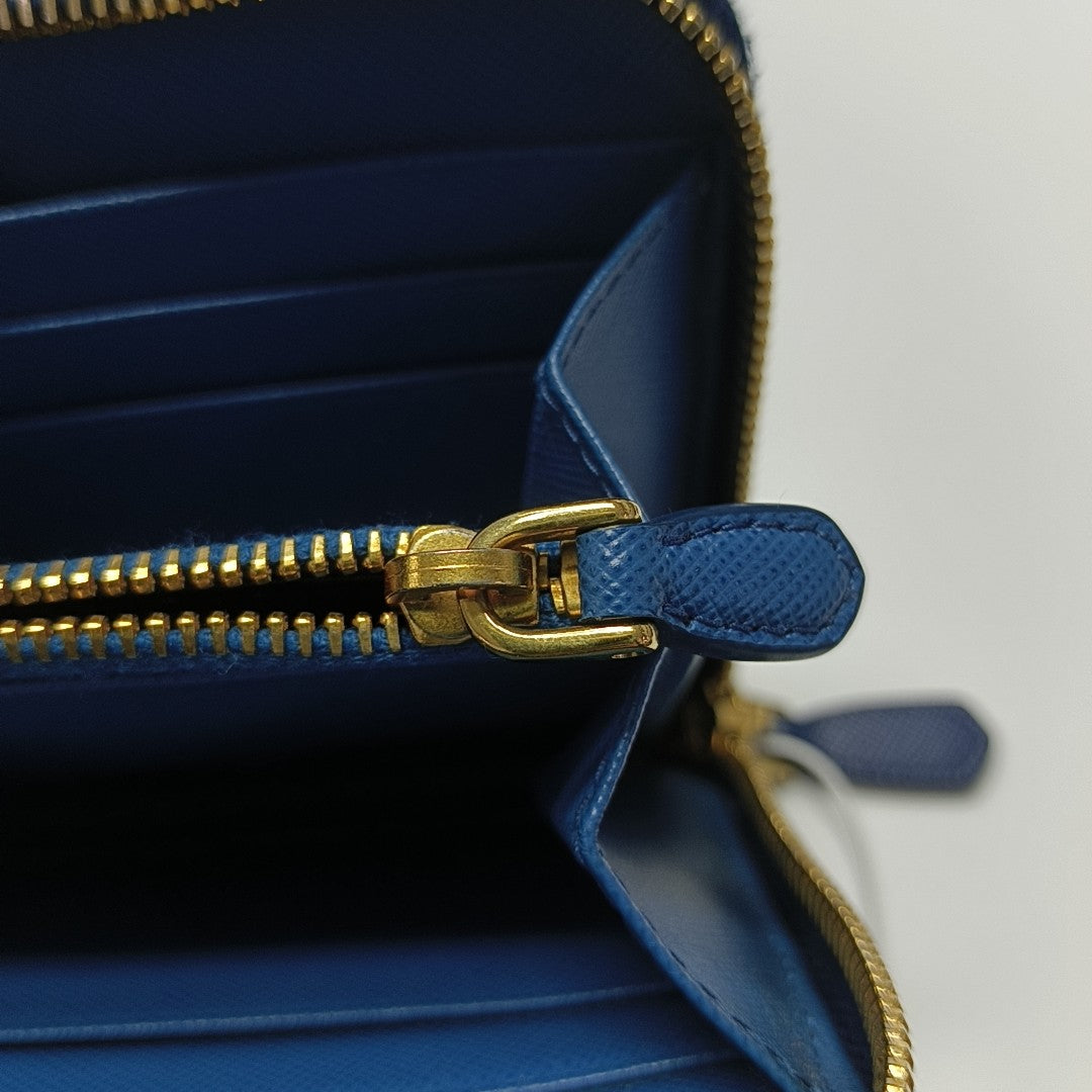 Calfskin Wallet Blue