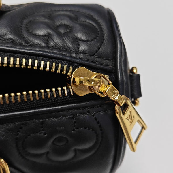 PAPILLON BB Quilted Calfskin Black