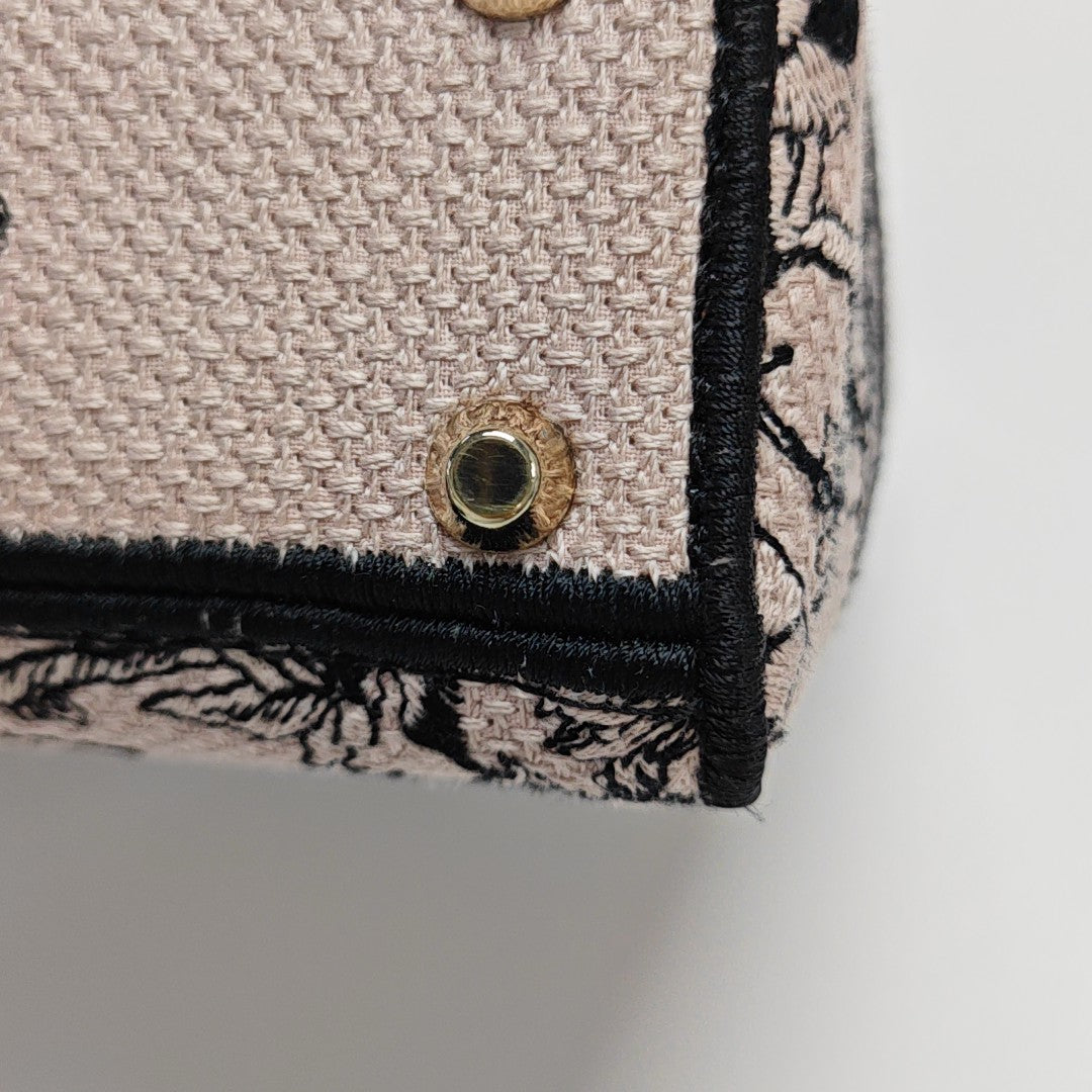 Lady Dior Mini Canvas Pink