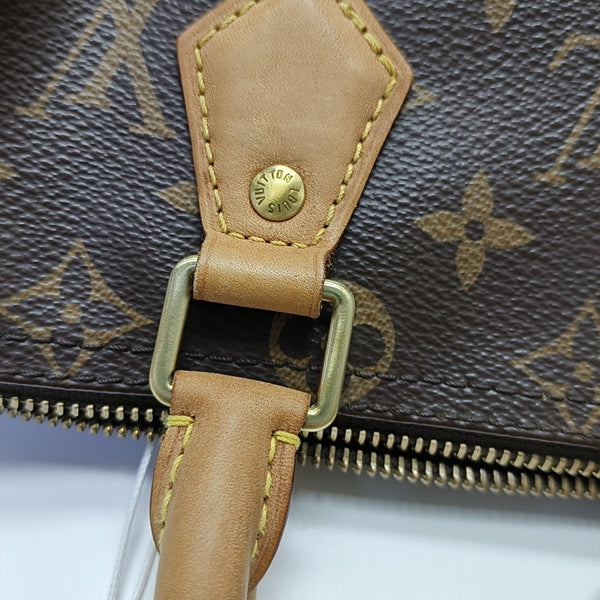 SPEEDY 25 Monogram Coated Canvas Brown