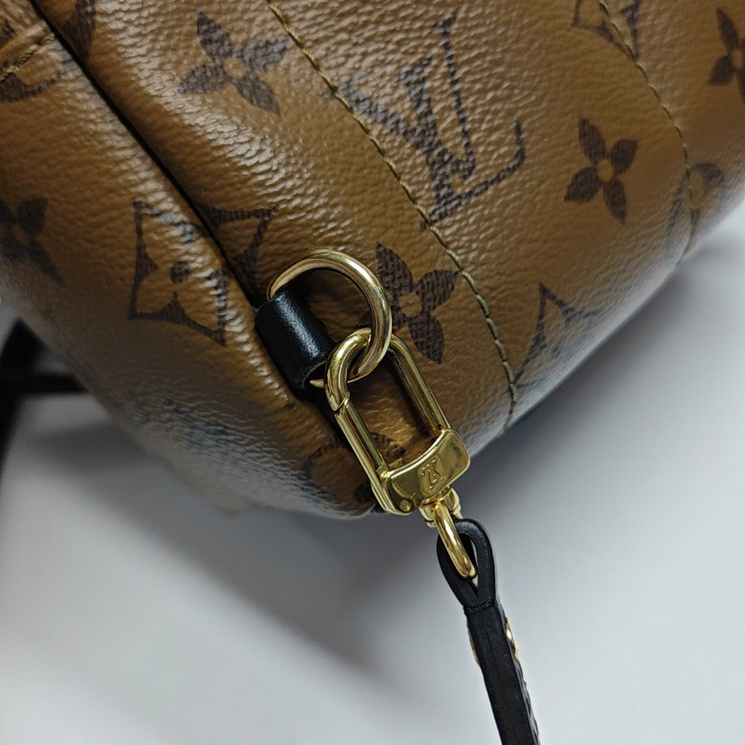 PALM SPRINGS Mini Monogram Coated Canvas Brown