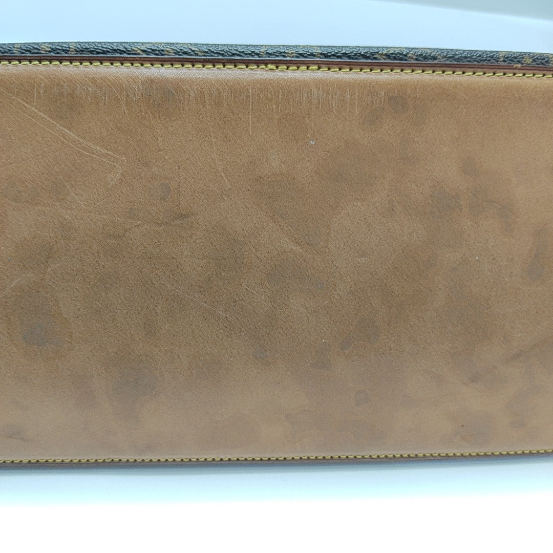 PIANO Monogram Coated Canvas Brown