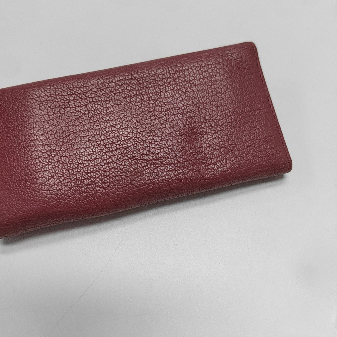 Leather Wallet Beige