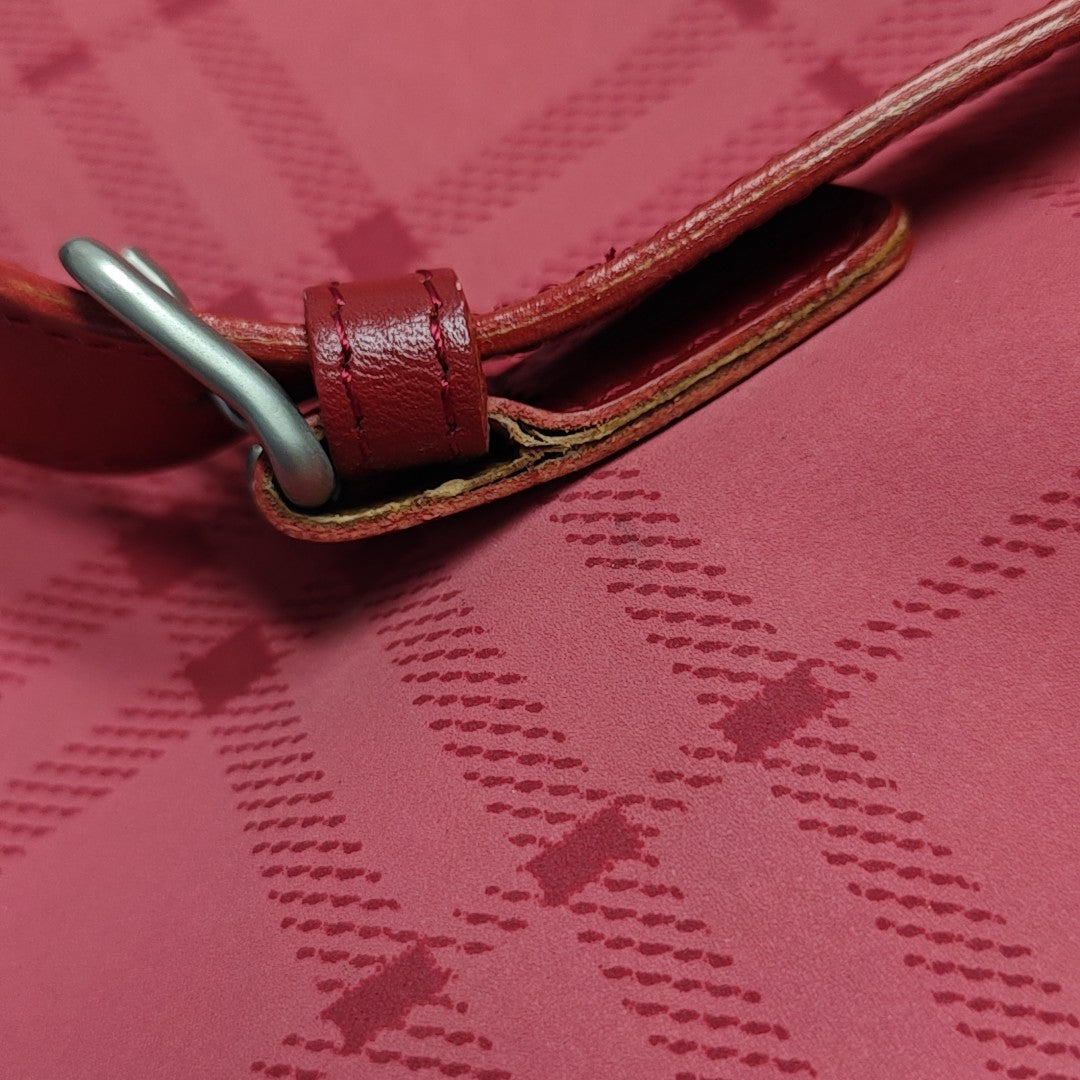 Special Material Shoulder Bag Red