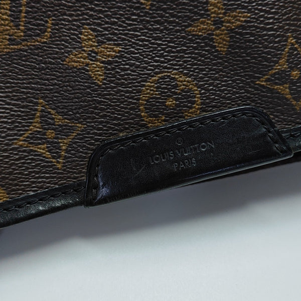 BASS MM Monogram Coated Canvas Brown
