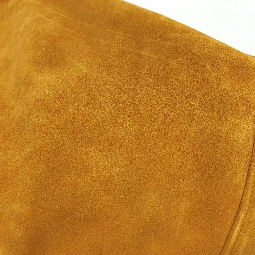 Authenticated pre-owned  Beau Suede Yellow - Top Handle Bag at Looply