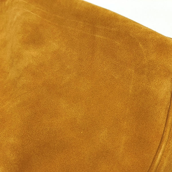 Authenticated pre-owned  Beau Suede Yellow - Top Handle Bag at Looply