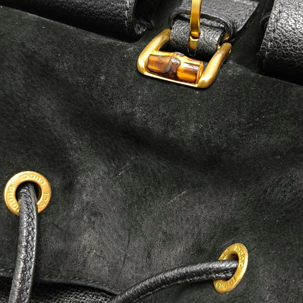 Authenticated pre-owned  Bamboo 1947 Suede Black - Backpack at Looply