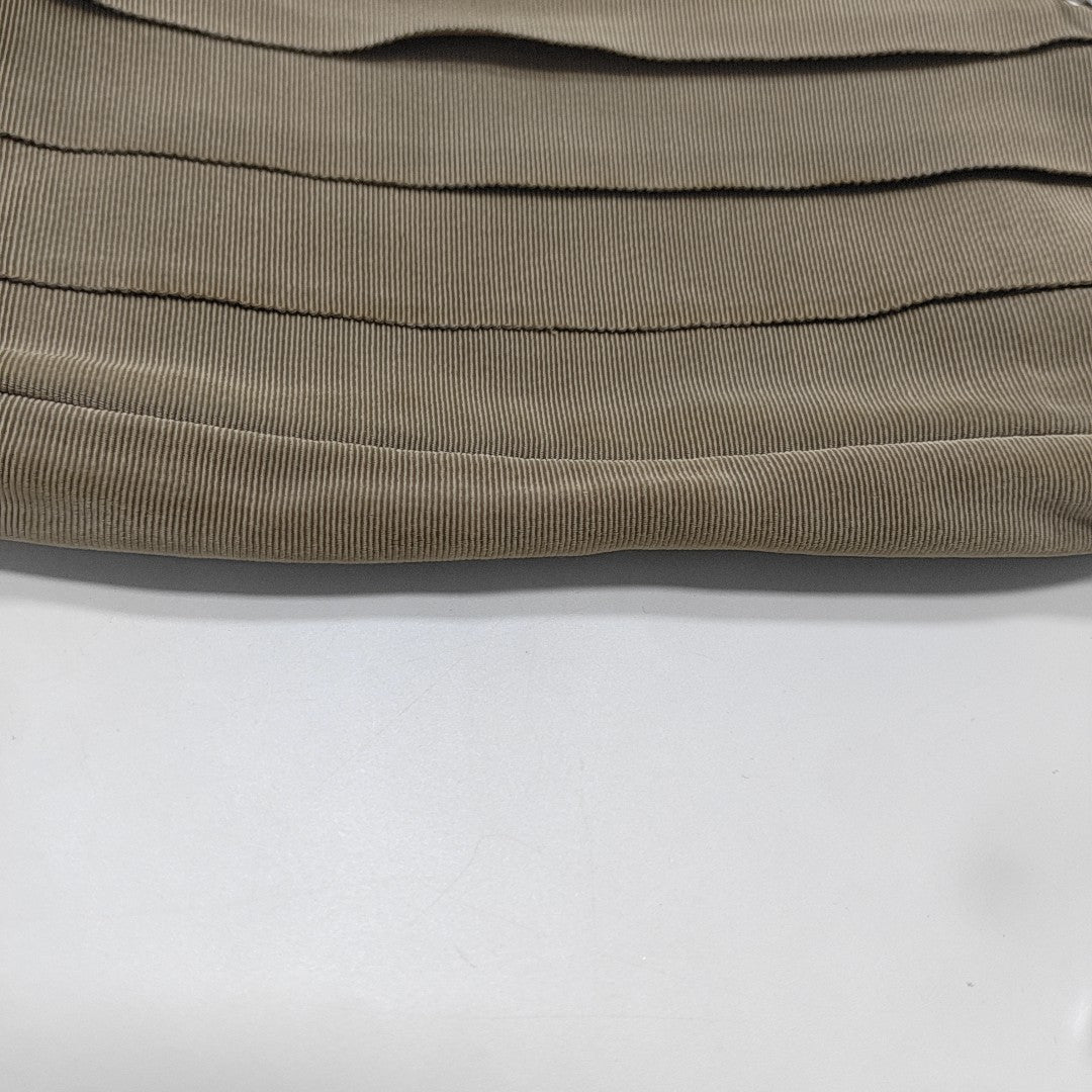 Nylon Top Handle Bag Beige