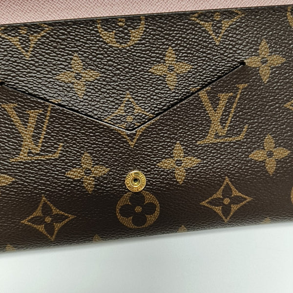 JEANNE Monogram Coated Canvas Brown Wallet