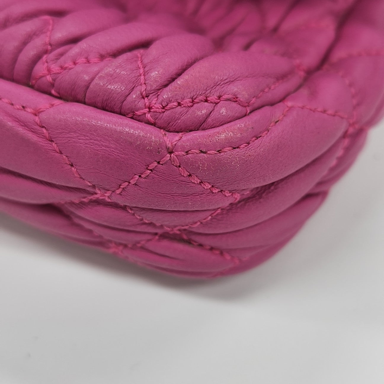 Crystal Quilted Lambskin Red