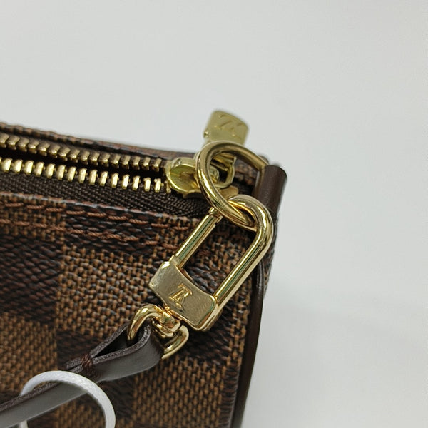 PAPILLON Mini Damier Ebene Coated Canvas Brown