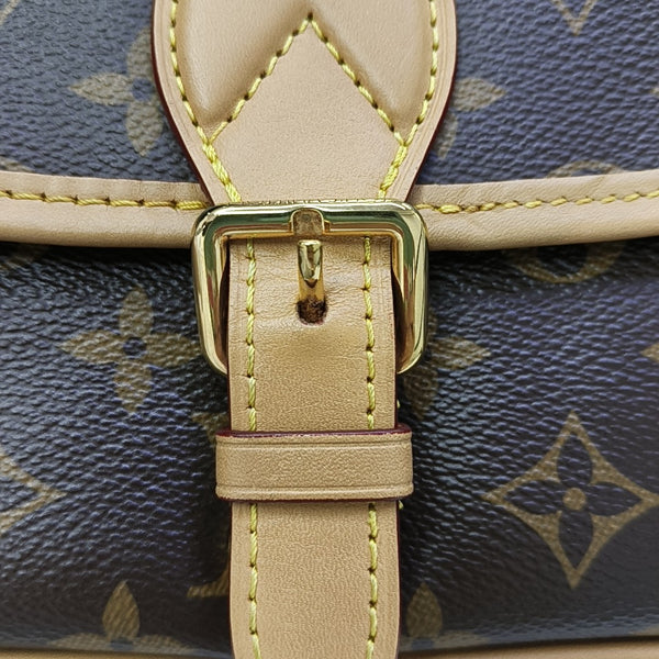DIANE Monogram Coated Canvas Brown