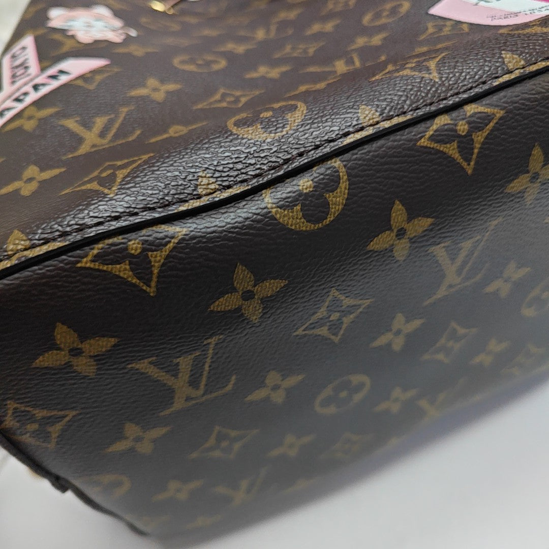 NÉONOÉ MM Monogram Coated Canvas Brown