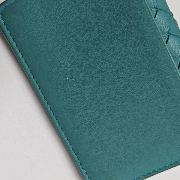 Lambskin Card Holder Blue