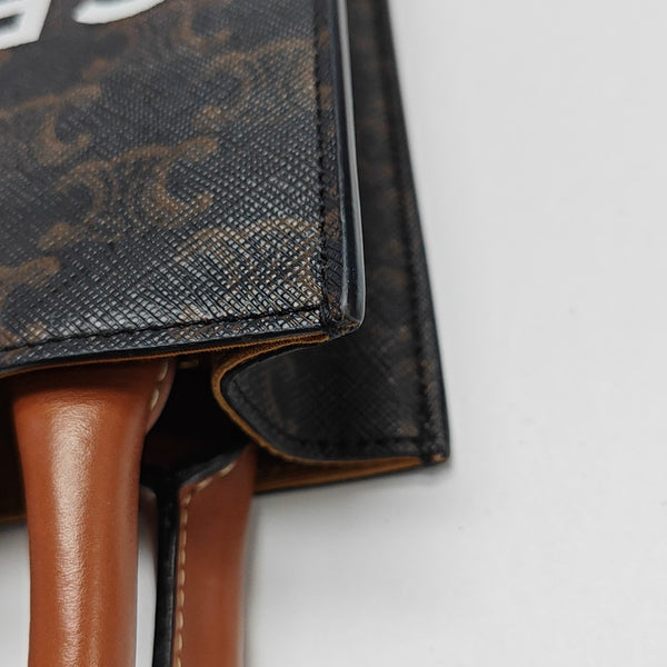 CABAS CELINE Mini Coated Canvas Brown