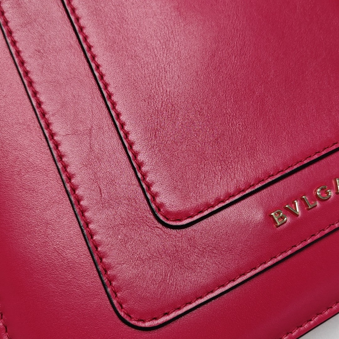 SERPENTI FOREVER Small Calfskin Red