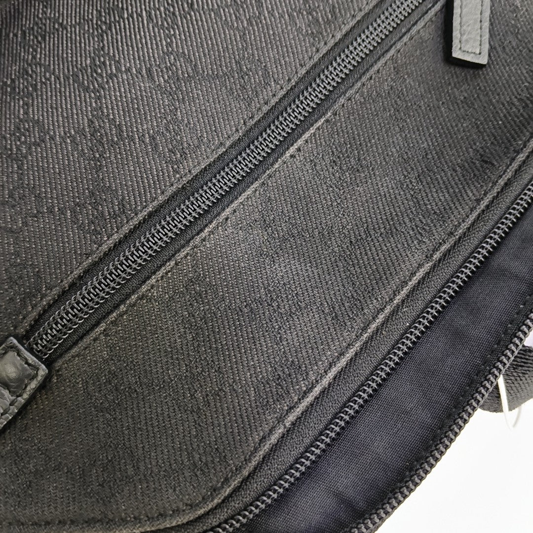 Monogram Canvas Backpack Black
