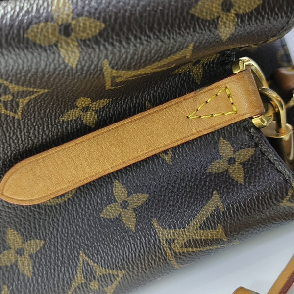MONTAIGNE Monogram Coated Canvas Brown