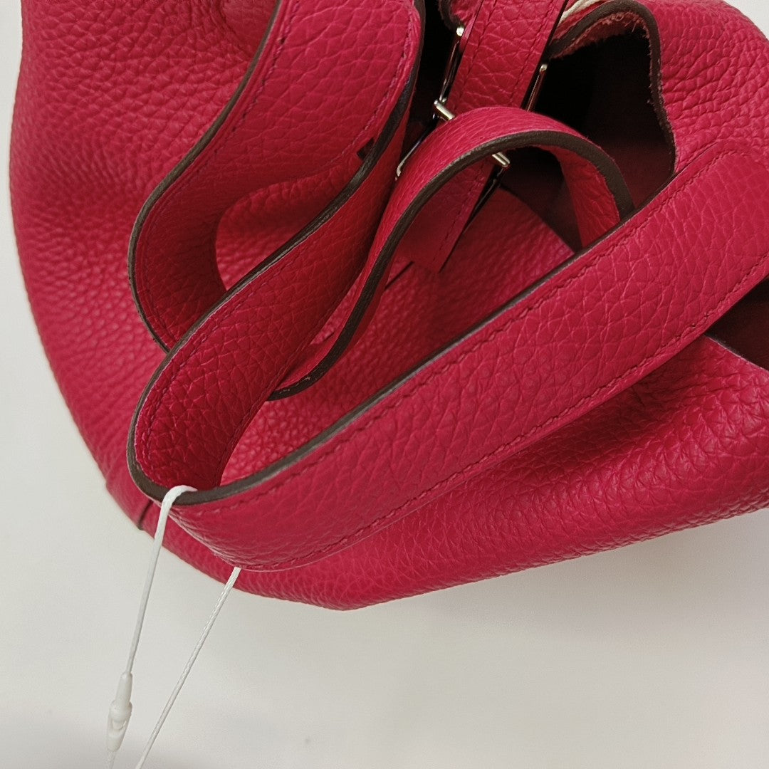 Authenticated pre-owned  Picotin Lock 18 Clemence Pink - Bucket Bag at Looply