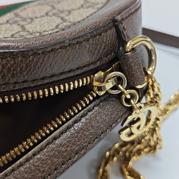 Ophidia Mini Monogram Coated Canvas Beige
