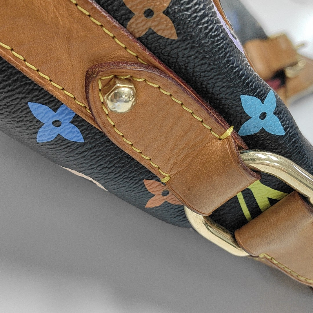 LV × TM GRETA Monogram Coated Canvas Black
