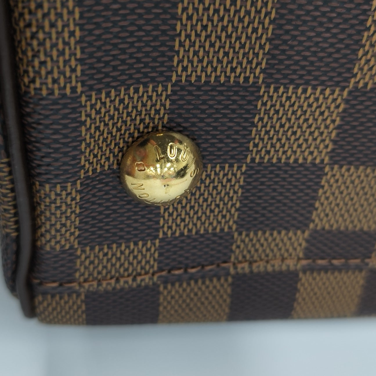 TREVI PM Damier Ebene Coated Canvas Brown