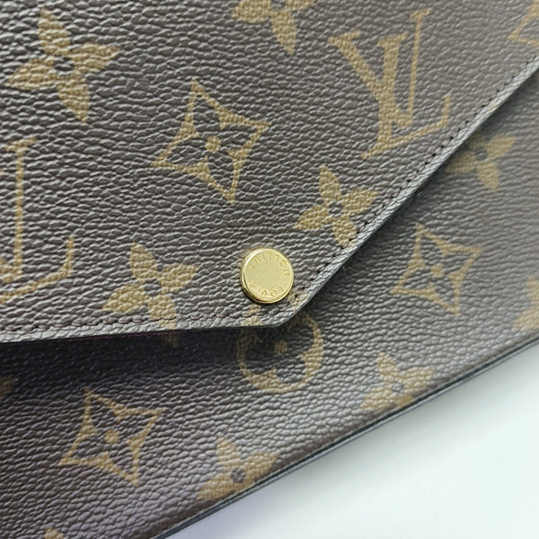 FÉLICIE Monogram Coated Canvas Brown