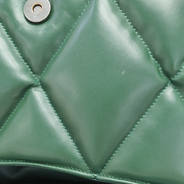 B. Quilted Calfskin Green
