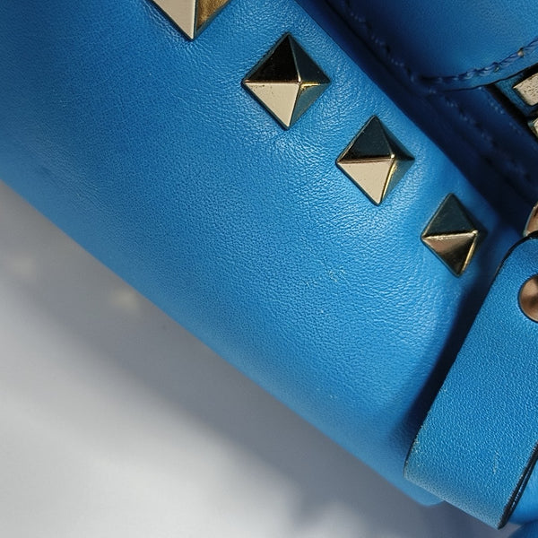Rockstud Mini Calfskin Blue