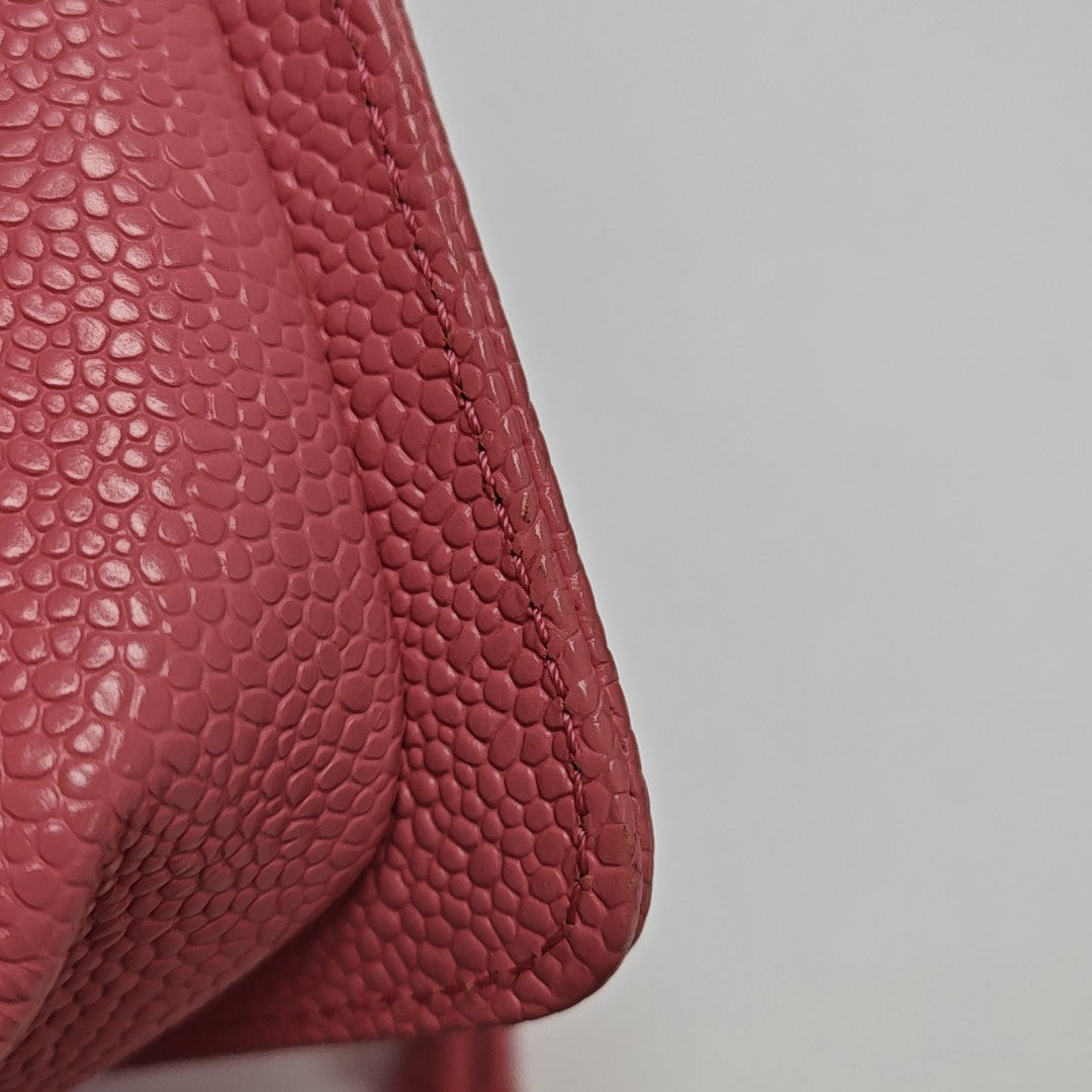 BOY CHANEL Small Chevron Grained Calfskin Pink