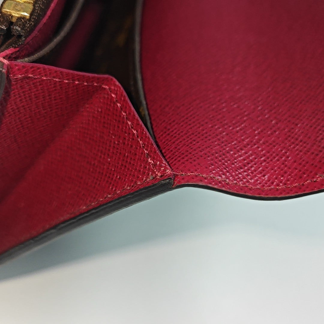EMILIE Monogram Coated Canvas Brown Wallet