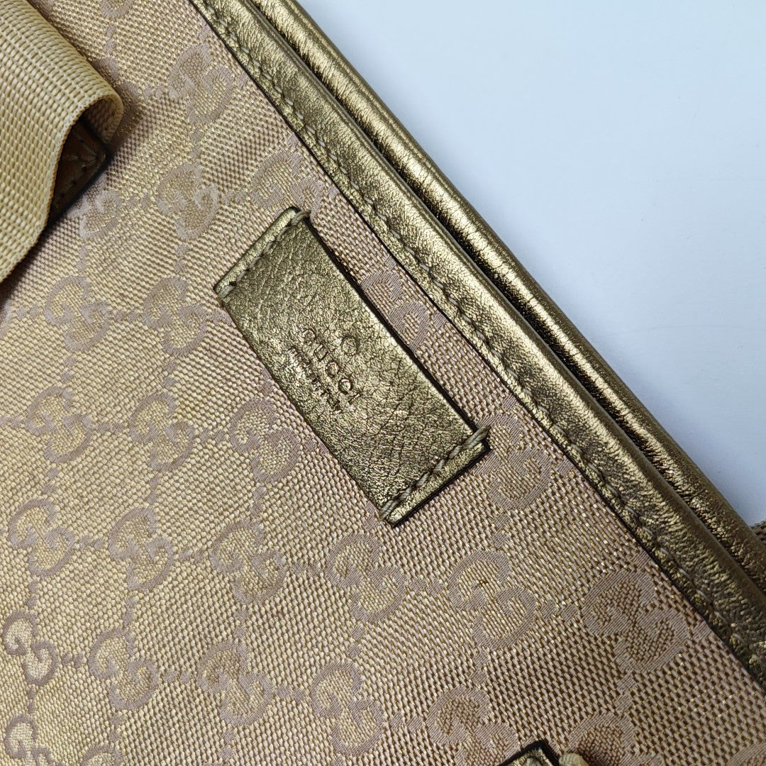 GG Imprime Monogram Canvas Gold