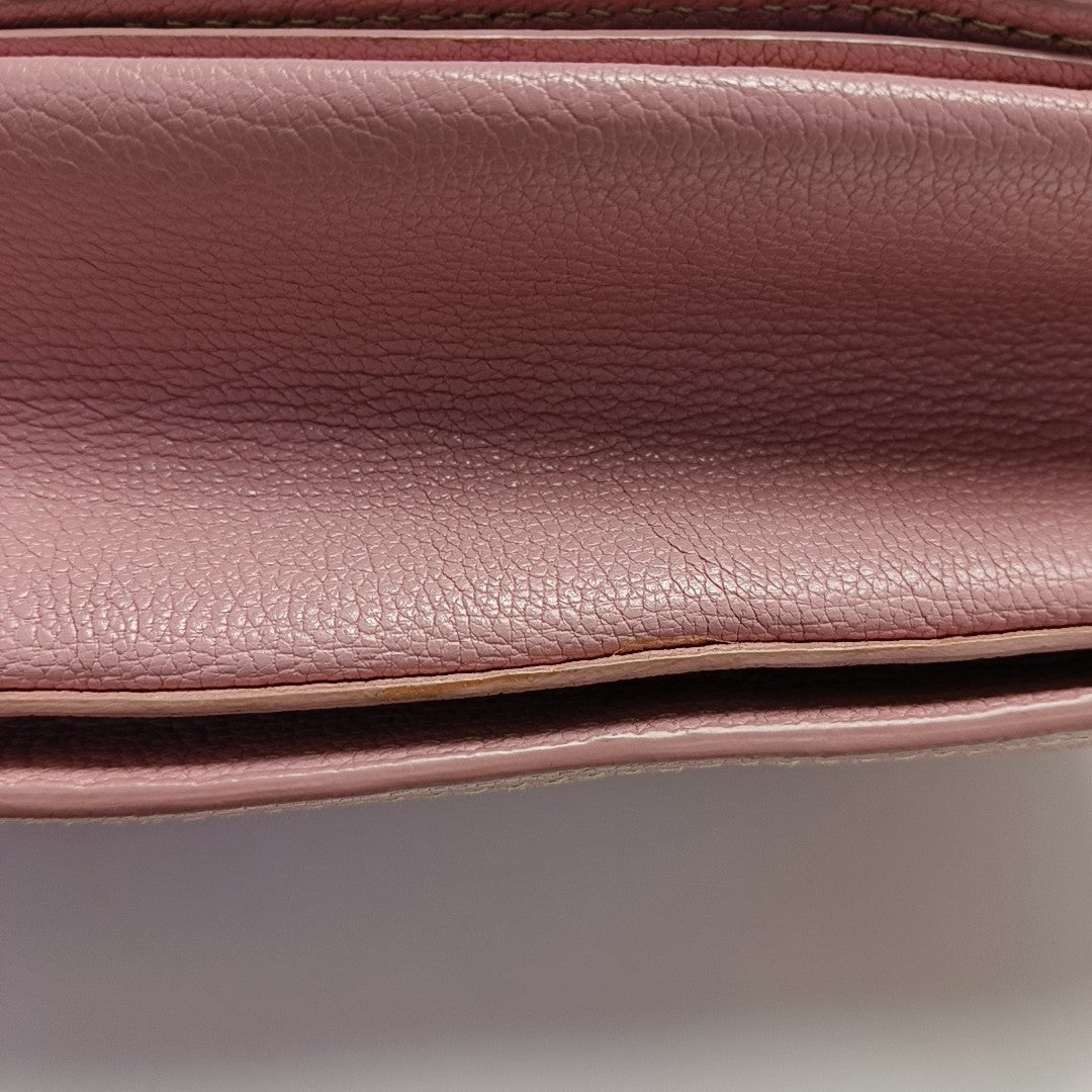 Calfskin Shoulder Bag Pink