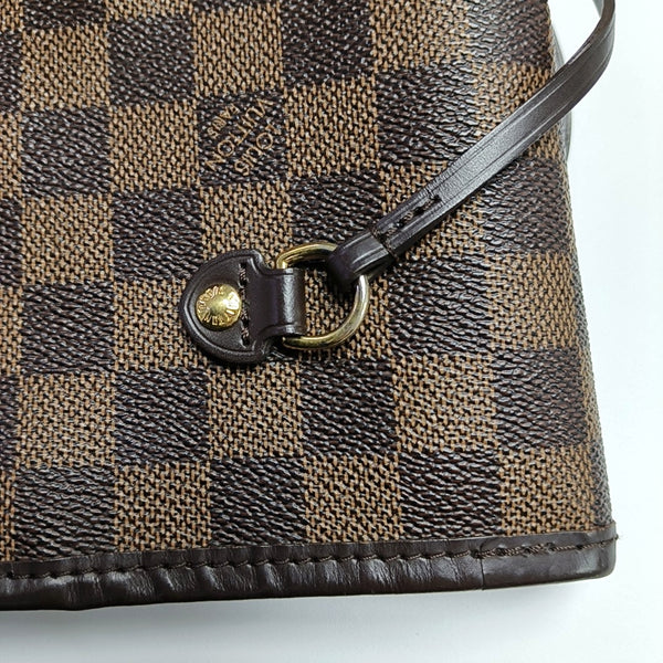 NEVERFULL MM Damier Ebene Coated Canvas Brown