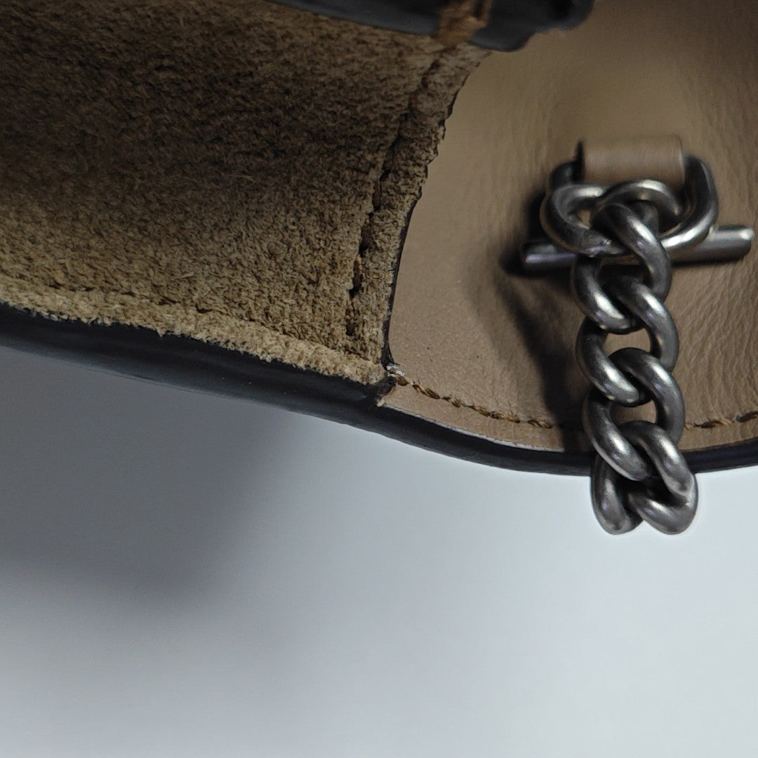 Dionysus Super Mini Monogram Coated Canvas Beige