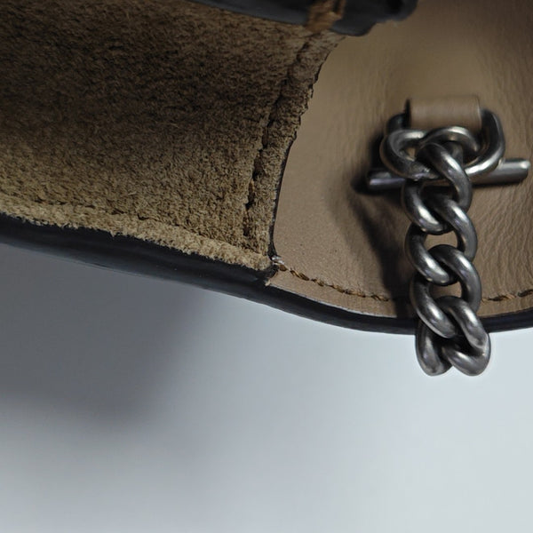 Dionysus Super Mini Monogram Coated Canvas Beige