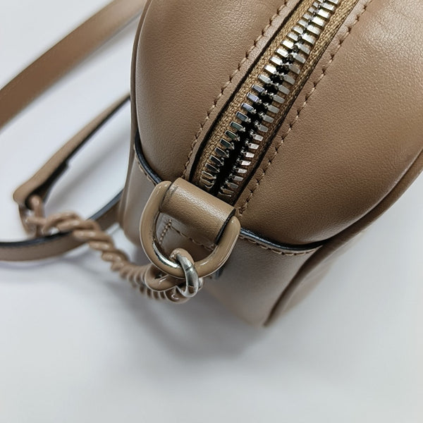GG Marmont Small Quilted Calfskin Brown