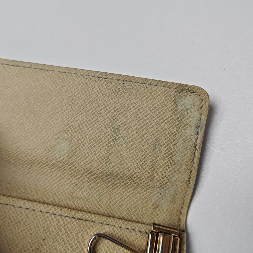 Damier Azur Coated Canvas Key Pouch White