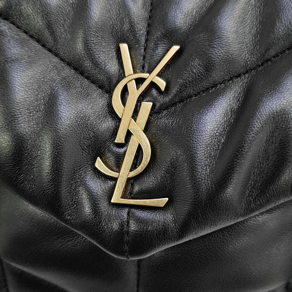 PUFFER Small Quilted Lambskin Black