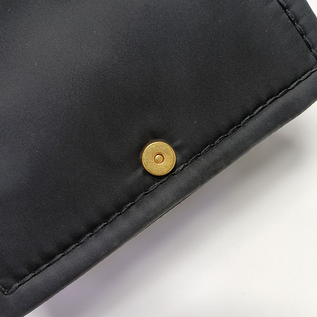 Nylon Shoulder Bag Black