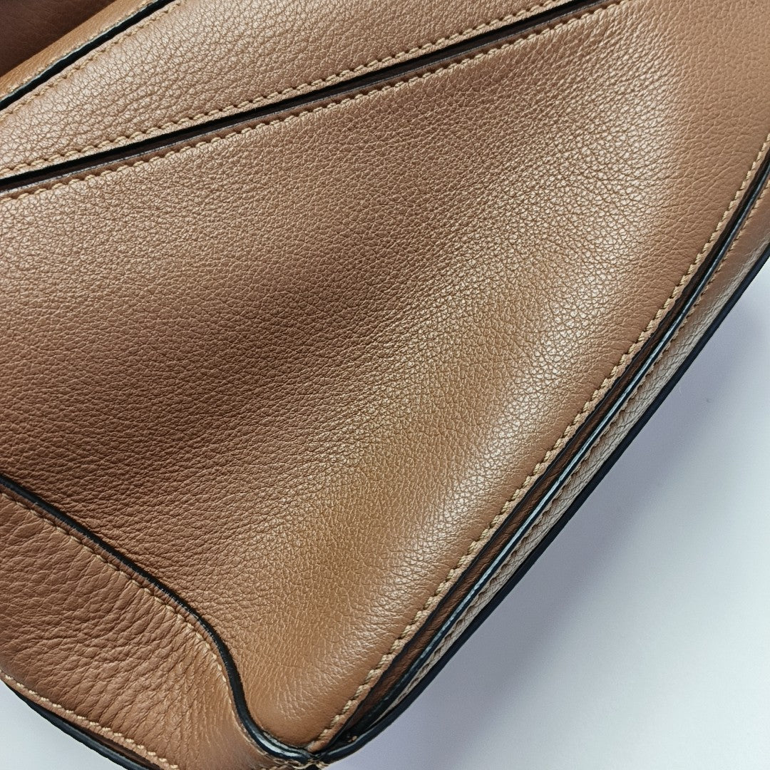 Puzzle Small Calfskin Brown